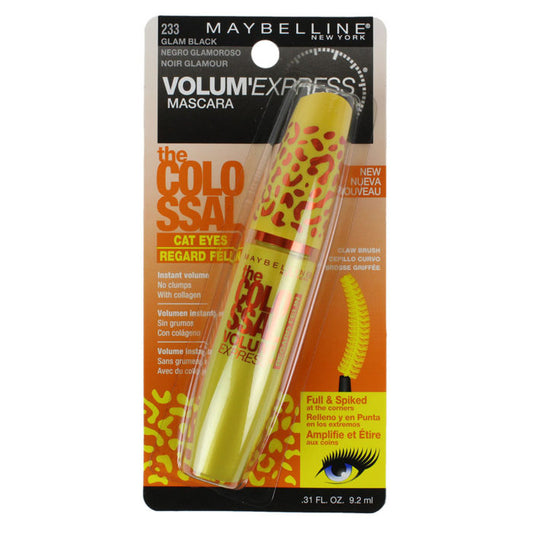 Maybelline Volum’ Express The Colossal Cat Eyes Washable Mascara -233 Glam Black (8254)