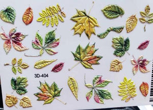 Flower Nail Sticker Flower Leaves Decals